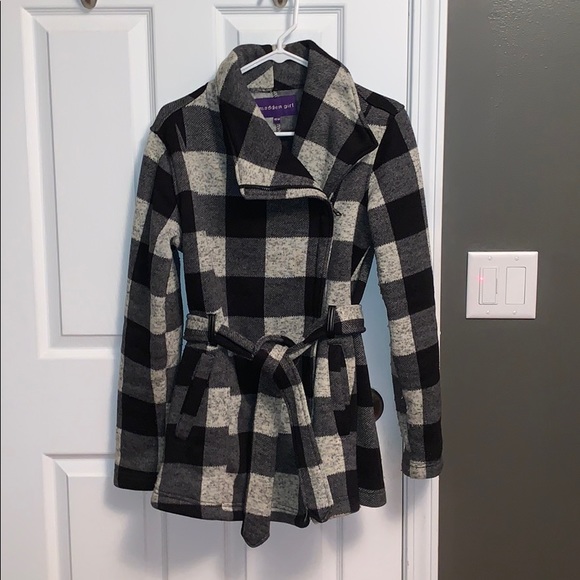 Madden Girl Jackets & Blazers - Medium Madden Girl black grey and white pea coat